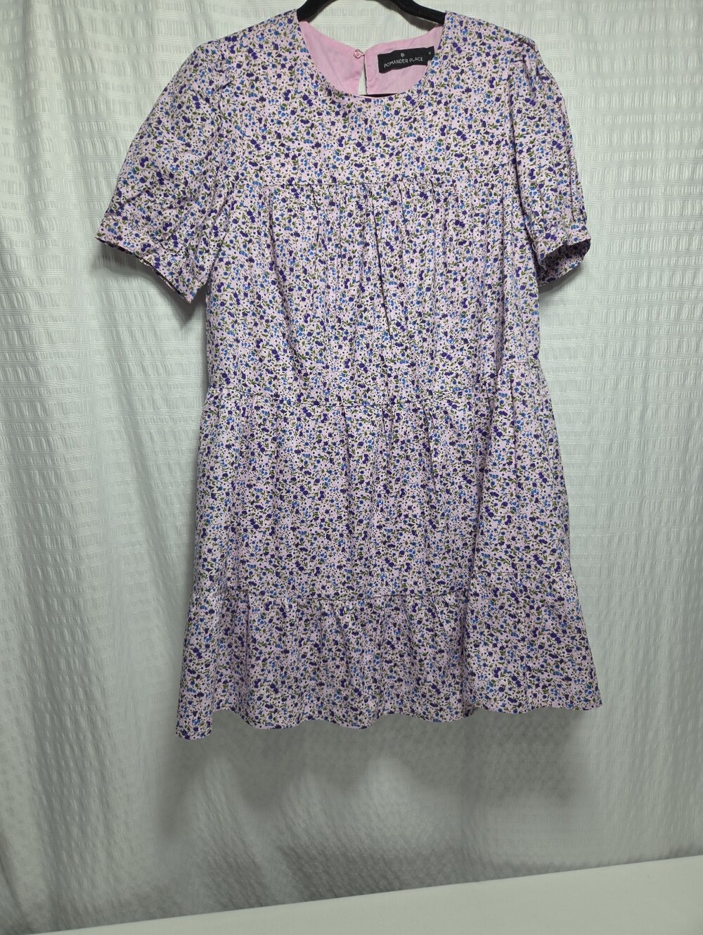 Tuchernuck Pomander Place Lilac Floral Quinn Dress. Size M - Picture 2 of 12